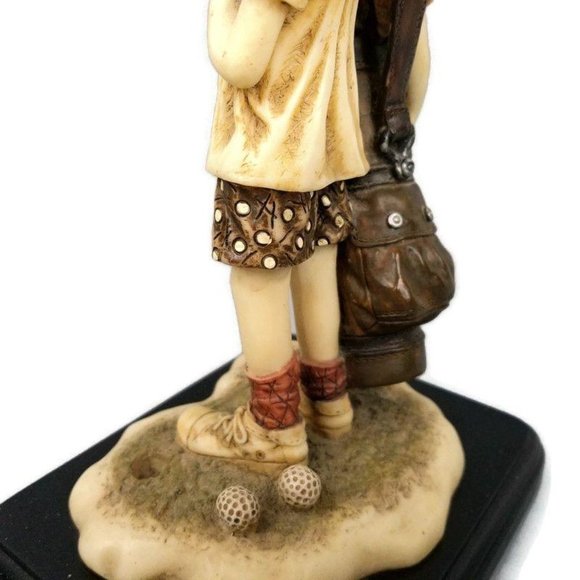 1999 Beachcombers Intl Boy Golf Figure Statue 0246 - Picture 5 of 12